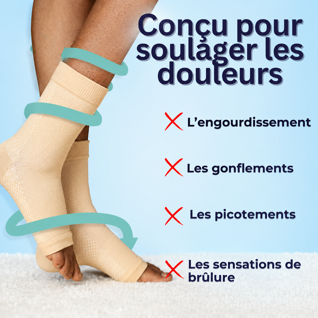 Neurosocks-Rétablir la santé de vos pieds en quelques jours.