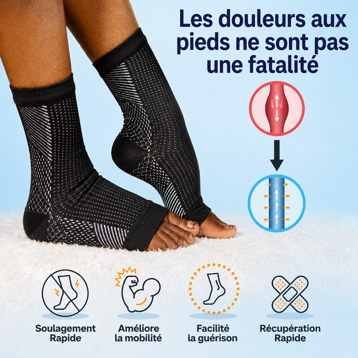 Neurosocks-Rétablir la santé de vos pieds en quelques jours.