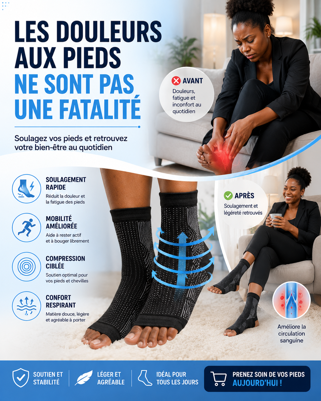 Neurosocks-Rétablir la santé de vos pieds en quelques jours.
