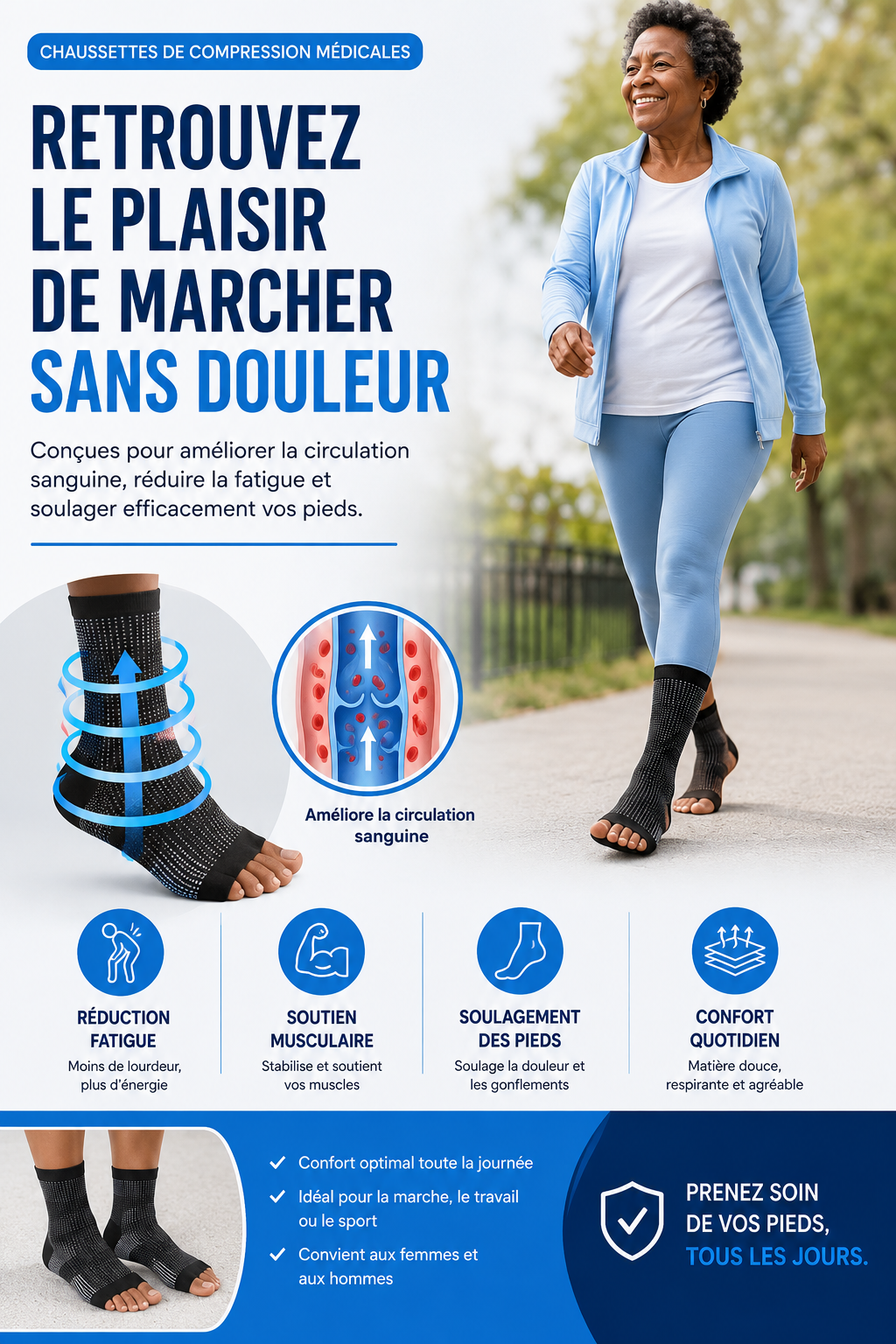 Neurosocks-Rétablir la santé de vos pieds en quelques jours.