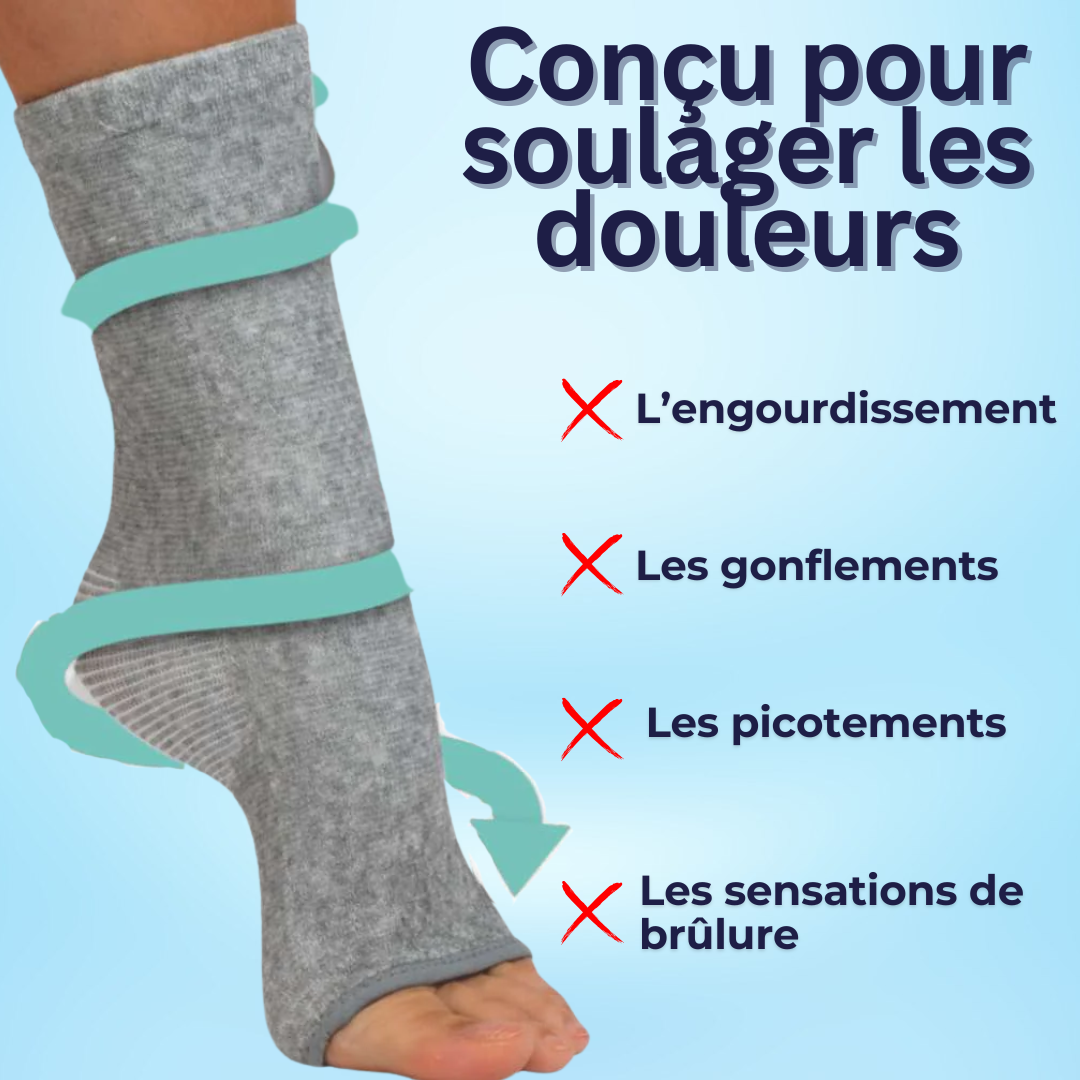 NeuroSocks™ | Pour une Mobilité Accrue et une Vie sans Douleur (Chaussettes de Compression Antidouleur)