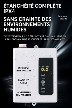 Chauffe-eau instantané – Eau chaude en 3 secondes au Burkina Faso